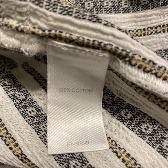 JJill Woven Striped Button Front Tunic - Picture 7 of 10